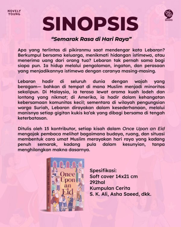 novel once upon an eid s. k. ali, asha saeed, dkk. pastelbooks gratis biaya packing