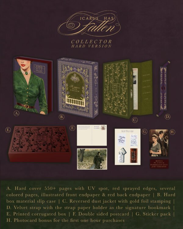 novel icarus has falen collector's edition shea may jolly marchen house publishing