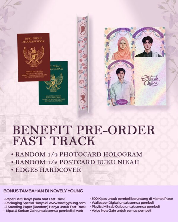 novel mihrab qalbu nur insani tekad gratis biaya packing (fast track)