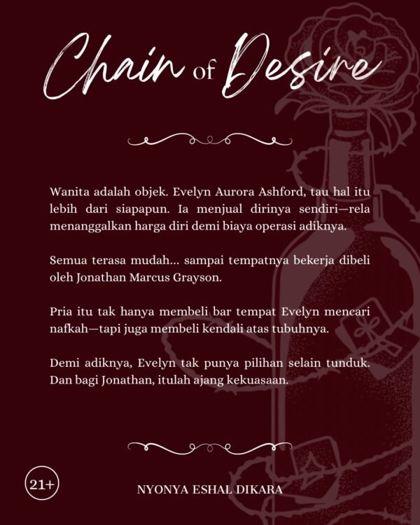 novel chain desire nyonya eshal dikara gratis biaya packing