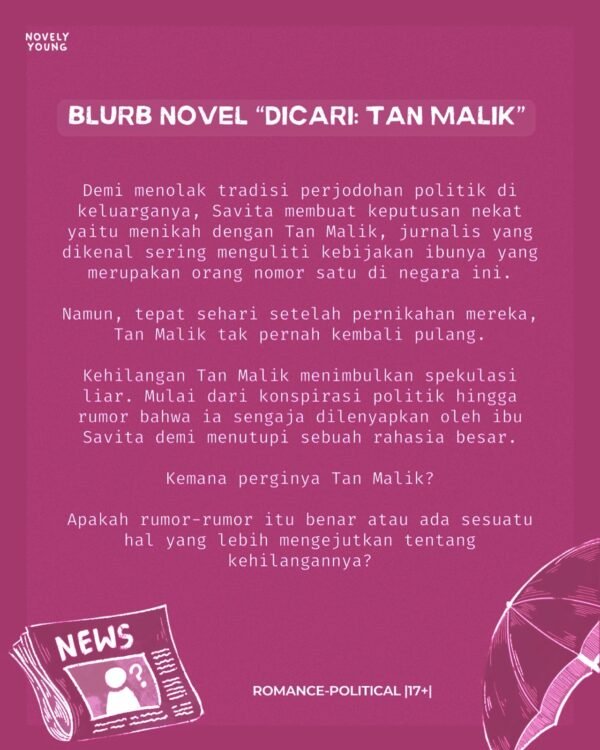 novel dicari : tan malik intanzs gratis biaya packing