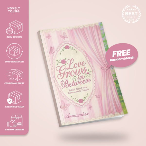 novel love grows in between by armaraher skuad (bonus lanyard)