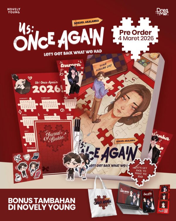 novel us : once again yona nadiah zrf dreamer gratis biaya packing