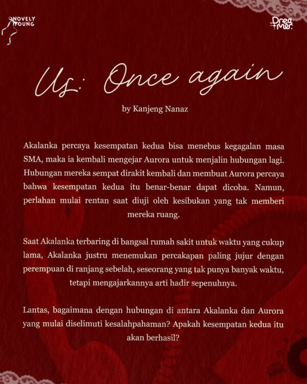 novel us : once again yona nadiah zrf dreamer gratis biaya packing