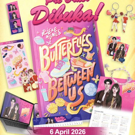 novel butterflies between us by rieke agnes skuad