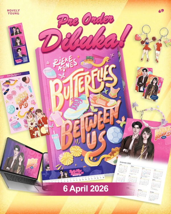 novel butterflies between us by rieke agnes skuad