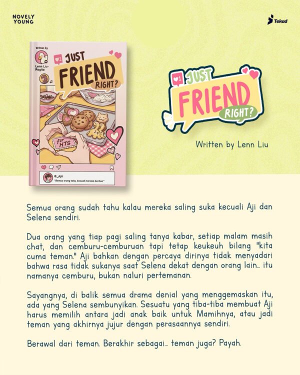 novel just friend right? by lenn liu tekad