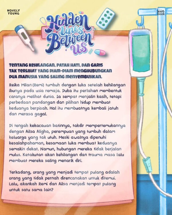 novel hidden lines between us heloinire rainbook publishing gratis biaya packing