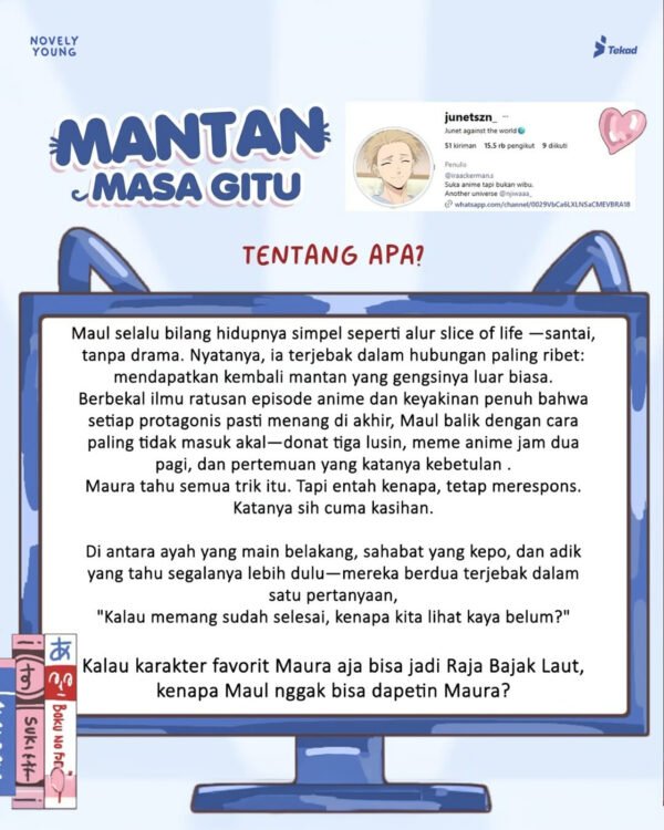 novel mantan masa gitu junet tekad gratis biaya packing