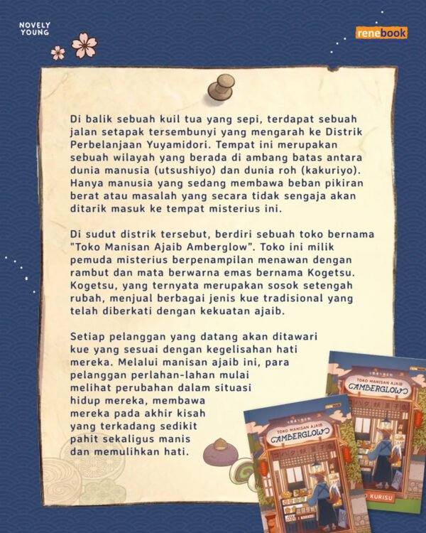 novel toko manisan ajaib amberglow hiyoko kurisu renebook gratis biaya packing