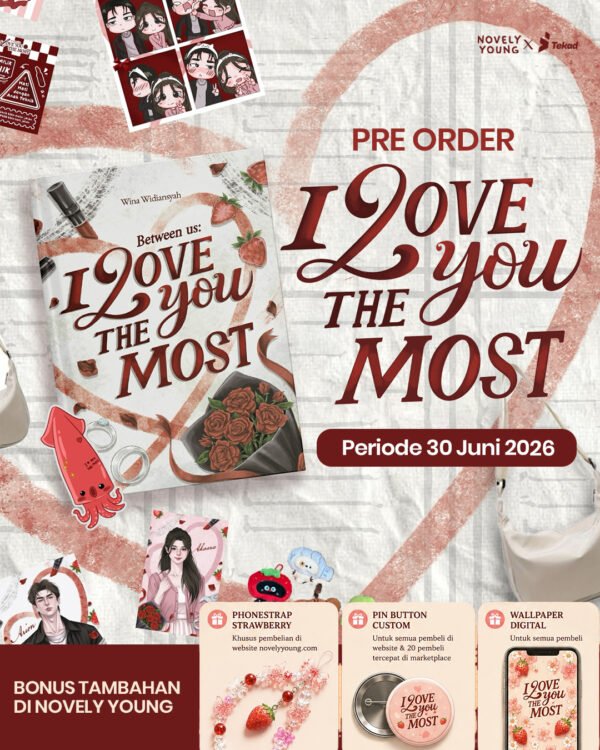 novel between us : i love you the most wina widiansyah tekad gratis biaya packing