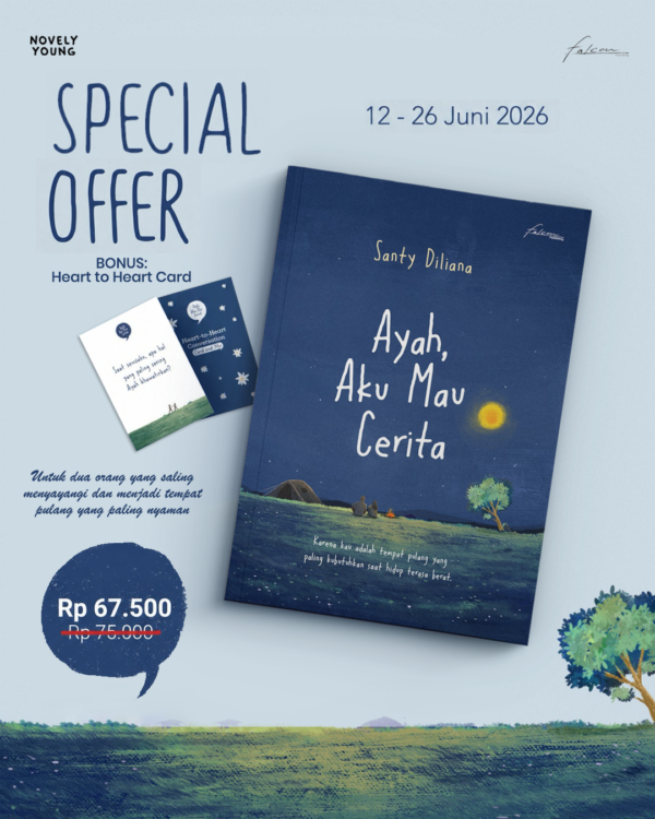 buku ayah, aku mau cerita santy diliana falcon publishing gratis biaya packing