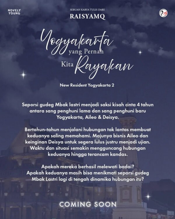 novel yogyakarta yang pernah kita rayakan raisyamq redswan books (bonus standing paper)