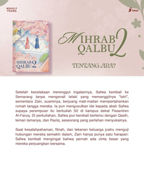 novel mihrab qalbu 2 nur insani tekad gratis biaya packing