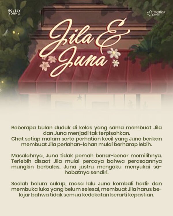 novel jila & juna sandriani pace butterflies books gratis biaya packing