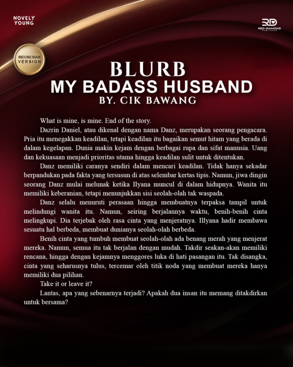 novel my badass husband cik bawang red diamond gratis biaya packing