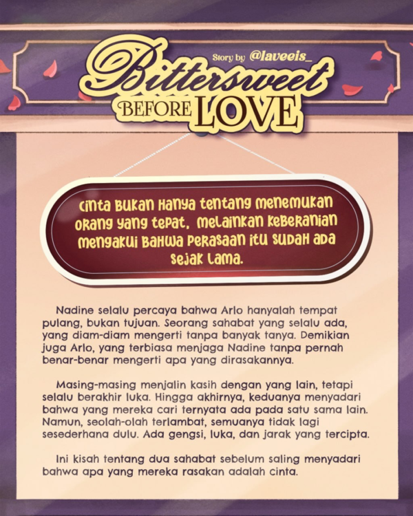novel bittersweet before love laveeis cloudbooks publishing gratis biaya packing
