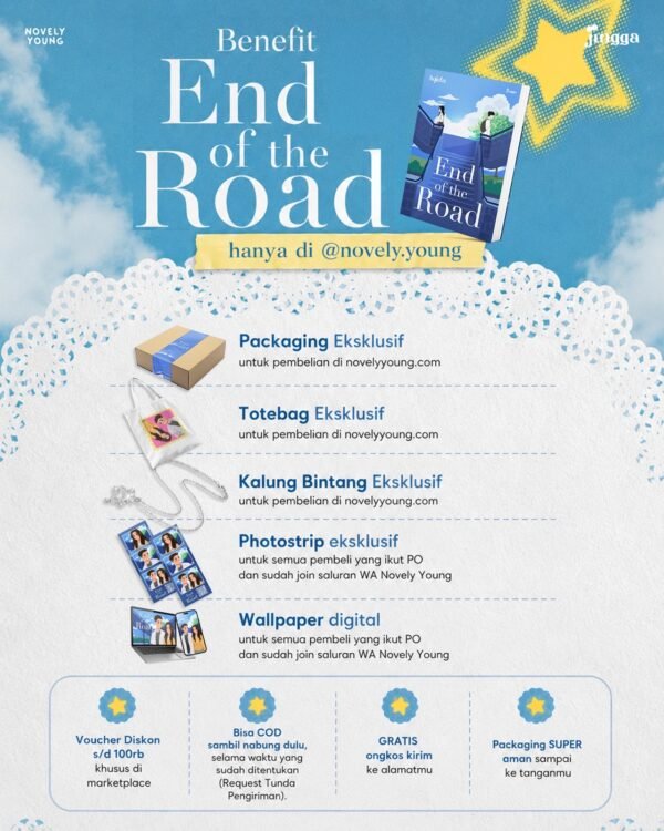 novel end of the road aqiiela penerbit jingga gratis biaya packing